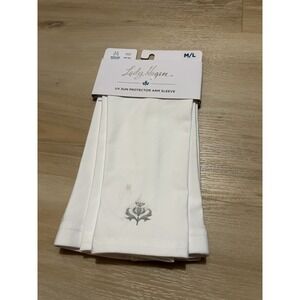 Lady Hagen Women's Sun UV UPF 50+ Protector Arm Sleeves Medium/Large White Dust